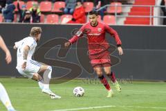 3. Liga; FC Ingolstadt 04 - 1. FC Saarbrücken; Mads Borchers (9, FCI) Fahrner Philip (2 FCS)
