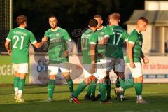Kreisliga - Saison 2023/2024 - FC Gerolfing - TSV Ober/Unterhaunstadt - Der 1:0 Führungstreffer durch Bastian Heigl grün Gerolfing - jubel - Foto: Meyer Jürgen