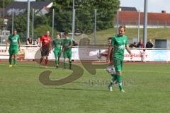 Relegation zur Bezirksliga - TSV Gaimersheim - BC Attaching - Schlusspfiff - traurig - jubel - enttäuscht - Florian Ihring grün Gaimersheim - Foto: Jürgen Meyer