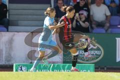 *** 2. Bundesliga Frauen - Saison 2025/26 - FC Ingolstadt 04 Frauen - Victoria Berlin - Annika Kömm (Nr.25 - FC Ingolstadt Frauen I) - Metzger OPia blau Berlin - Foto: Meyer Jürgen