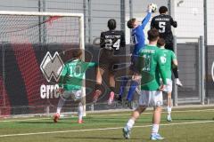 U19 - Nachwuchsliga -  - Saison 2024/25 - FC Ingolstadt 04 - 1. FC Schweinfurth - Emil Schnös Torwart Schweinfurth - Uchechi Duru rot FCI - Foto: Meyer Jürgen