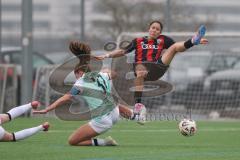 2. Bundesliga Frauen - Saison 2025/26 - FC Ingolstadt 04 Frauen - FFC Turbine Potsdam - Annika Kömm (Nr.25 - FC Ingolstadt Frauen I) - Bernhardt Emilie weiss Potsdam - Foto: Meyer Jürgen