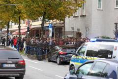 3.Liga - Saison 2022/2023 - TSV 1860 München - FC Ingolstadt 04 -Mitgereiste Fans nach München - Polizei -  Foto: Meyer Jürgen