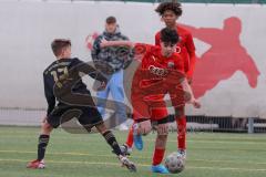 U 14 (C-Jun.) Förderliga BuLi/NLZ -  Saison 2021/2022 - FC Ingolstadt 04 - FC Bayern München - Emrula Dag rot FCI - Foto: Meyer Jürgen