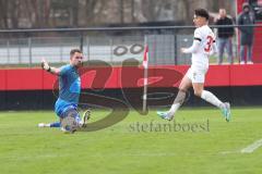 3. Liga - Saison 2023/24 - Testspiel - 1. FC Nürnberg - FC Ingolstadt 04 - Torwart - Zeitler Deniz (Nr.38 - FCI) - Foto: Meyer Jürgen
