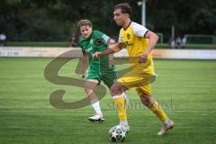 Landesliga - Saison 2026/27 - SV Manching - TSV Gersthofen - Sebastian  Graßl (Nr.10 - SV Manching) - Vogel Christian gelb Gersthofen - Foto: Meyer Jürgen