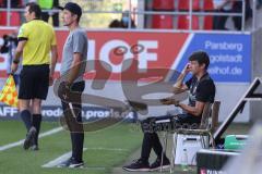 2.BL; FC Ingolstadt 04 - Fortuna Düsseldorf; Cheftrainer Roberto Pätzold (FCI) und Co-Trainer Thomas Karg (FCI)