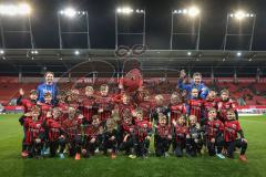 3. Liga; FC Ingolstadt 04 - Hallescher FC; Einlaufkinder, Kids Verein