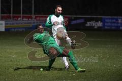 Bezirksliga - Saison 2022/2023 - SV Manching  - FC Aschheim - Mamadou Diallogrün Manching - Domenico Contento weiss Aschheim - Foto: Meyer Jürgen