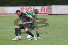 Bezirksliga - Saison 2024/25- FC Fatih - VFB Eichstätt II  - Constantin Zielke grün Eichstätt - Hugo Da Silva Lopes schwarz Fatih - Foto: Meyer Jürgen