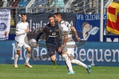 3. Liga; VfB Oldenburg - FC Ingolstadt 04; Pascal Testroet (37, FCI) Zietarski Robert (8 VfB)