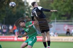 Bezirksliga - Saison 2023/2024 - SV Manching  - VFB Eichstätt II - Daniel Spieß (Nr.22 - SV Manching) - Brudtloff Luca schwarz Eichstätt - Foto: Meyer Jürgen