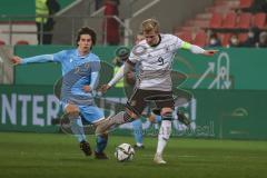 U 21-Länderspiel Deutschland – San Marino; Jonathan Burkhardt (1 GER) Simone Franciosi (2 SM)