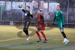 Testspiel - Bezirksfreundschaftsspiel - SV Kasing - TV Aiglsbach - Patrick Lücking Torwart hält den Ball sicher - Foto: Jürgen Meyer