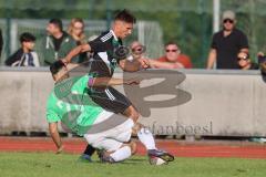 Bezirksliga - Saison 2025/26 - FC Fatih Ingolstadt - TSV Gaimersheim - Nico von Swiontek Brzezinski (Nr.17 - TSV Gaimersheim) - Faruk Rencber grün Fatih - Foto: Meyer Jürgen
