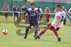 Kreisklasse - Saison 2022/2023 - TV Münchsmünster - SpVgg Langenbruck  - Johannes Artmeier blau Münchsmünster - Martin Reichart weiss Langenbruck - Foto: Meyer Jürgen