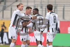 3. Liga; TSV Havelse - FC Ingolstadt 04; Tor Jubel Treffer Ausgleich 1:1 Obed Ugondu (17, FCI) Vinko Šapina (41, FCI) Jonas Scholz (15, FCI) Fredrik Carlsen (8, FCI)