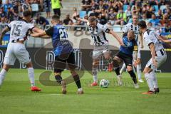 3. Liga - Saison 2026/27 - 1. FC Saarbrücken - FC Ingolstadt 04  - Lars Lokotsch (Nr.13 - FCI) - Philip Fahrner (Nr.42 - Saarbrücken) - Foto: Meyer Jürgen