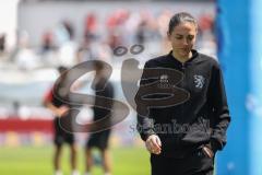 3. Liga; TSV 1860 München - FC Ingolstadt 04; vor dem Spiel Cheftrainerin Sabrina Wittmann (FCI)