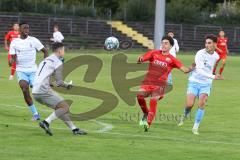 Bayernliga - U17 - Saison 2022/2023 - FC Ingolstadt 04 -  1860 München - Zeitler Denis rot FCI - Torwart Dunker Mauricio 1860 München - Foto: Meyer Jürgen