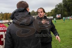 Toto-Pokal; VfB Eichstätt - FC Ingolstadt 04; Sieg Jubel Freude Halbfinale Cheftrainer Rüdiger Rehm (FCI) und Torwart Markus Ponath (40, FCI)