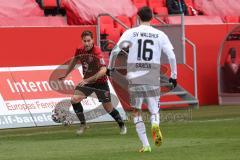 3. Liga - FC Ingolstadt 04 - Waldhof Mannheim - Michael Heinloth (17, FCI) Garcia Rafael (16 Mannheim)