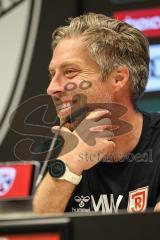 3. Liga; FC Ingolstadt 04 - SSV Jahn Regensburg; Pressekonferenz Interview Cheftrainer Michael Wimmer (SSV) Remis Unentschieden 1:1