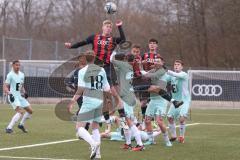 Bayernliga Nord - Saison 2024/25 - FC Ingolstadt 04 II - DJK Ammerthal - Luca Lechner (Nr.5 - FCI U21) beim Kopfball - XXXXX - Foto: Meyer Jürgen