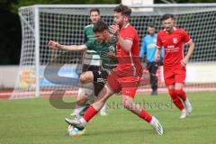 Bezirksliga - Saison 2022/2023 - FC Fatih Ingolstadt - VSST Günzelhofen - Kevin Roth grün Günzelhofen - Roin Koblianidze rot Fatih - Foto: Meyer Jürgen