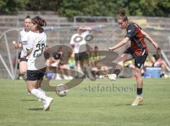 2. Bundesliga Frauen - Saison 2026/27  - FC Ingolstadt 04 Frauen - 1.FCC Turbine Potsdam - Emma Kusch (Nr.9 - FCI Frauen) - Kubo Mariko weiss Potsdam - Foto: Meyer Jürgen