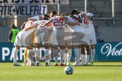 2024_1_27 - 3. Liga - Saison 2023/24 - 1. FC Saarbrücken - FC Ingolstadt 04 -  -  Die Mannschaft bildet einen Kreis vor dem Spiel -  - XXXXX - Foto: Meyer Jürgen