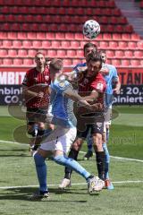 3. Liga - FC Ingolstadt 04 - TSV 1860 München - Gerangel vor dem Münchener Tor, Robin Krauße (23, FCI) Erdmann Dennis (13, 1860) Neudecker Richard (31, 1860)