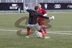 AUDI - Schanzer Amateurcup 2023 - Vorrunde - SV Walpertskirchen - SV Zuchering - Der 1:4 Treffer durch Patrick Weiher rot Zuchering - jubel - Stefan Gröppmaier Torwart Walpertskirchen - Foto: Meyer Jürgen