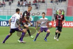 DFB Pokal; FC Ingolstadt 04 - Erzgebirge Aue; Filip Bilbija (35, FCI) Gnjatic Ognjen (33 Aue)