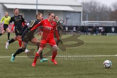 2. Frauen-Bundesliga - Saison 2021/2022 - FC Ingolstadt 04 - FC Bayern München II - Haim Vanessa (#13 FCI) - Kappes Jana schwarz München - Foto: Meyer Jürgen