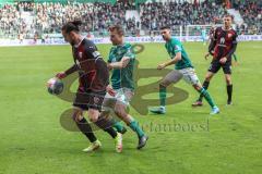 2.BL; SV Werder Bremen - FC Ingolstadt 04; Valmir Sulejmani (33, FCI) Christian Groß (36 Bremen)