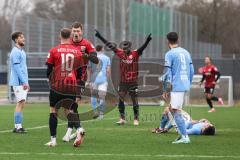 3. Liga; Testspiel - FC Ingolstadt 04 - Chemnitzer SC; Tor Jubel Treffer Calvin Brackelmann (17, FCI) Max Dittgen (10, FCI) Hans Nunoo Sarpei (18 FCI) Oman Adil Kurt (8 CSC)