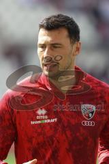 3. Liga; Rot-Weiss Essen - FC Ingolstadt 04; vor dem Spiel Lukas Fröde (34, FCI)