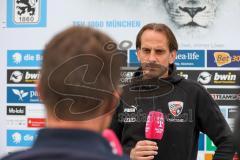 3.Liga - Saison 2022/2023 - TSV 1860 München - FC Ingolstadt 04 - Cheftrainer Rüdiger Rehm (FCI) im Interview mit Magenta Sport - Foto: Meyer Jürgen