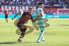 3. Liga; FC Ingolstadt 04 - TSV 1860 München; Zweikampf Kampf um den Ball Marcel Costly (22, FCI) Kurt Kaan (2 TSV)