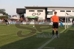 Toto Pokal - Saison 2022/2023 - SV Schalding-Heining - FC Ingolstadt 04 - Der 0:1 Führungstreffer durch Patrick Schmidt (Nr.9 - FCI) per Elfmeter - Torwart Daniel Schedlbauer (Nr.22 - SV Schalding-Heining) - Jubel - Foto: Meyer Jürgen