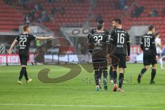 2.BL; FC Ingolstadt 04 - Erzgebirge Aue; Tor Jubel Treffer Visar Musliu (16, FCI) Patrick Schmidt (32, FCI) Christian Gebauer (22, FCI)