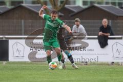 Bezirksliga - Saison 2024/25- TSV Gaimersheim - FC Gerolfing - Flaur Bashota (Nr.23 - FC Gerolfing) - Luca Mancini (Nr.21 - TSV Gaimersheim) - Foto: Meyer Jürgen