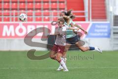 2. Frauen-Bundesliga; FC Ingolstadt 04 - SC Sand; Leonie Haberbäcker (27 FCI) Yaple Emily (14 Sand)