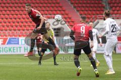3. Liga - Fußball - FC Ingolstadt 04 - SV Meppen - Stefan Kutschke (30, FCI) Fatih Kaya (9, FCI) Al-Hazaimeh Jeron (25  Meppen)