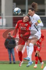 2. Bundesliga Frauen - Saison 2023/24 - FC Ingolstadt 04 Frauen - FC Carl Zeiss Jena - Reininger Pija (Nr.21 - FCI) - Julevic Merza weiss Jena - Foto: Meyer Jürgen