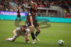 3. Liga - Saison 2026/27 - FC Ingolstadt 04 - SV Wehen Wiesbaden - Vinko Sapina (Nr.41 - FCI) - Lukas Schleimer (Nr.7 - Wehen/Wiesbaden) - Foto: Meyer Jürgen