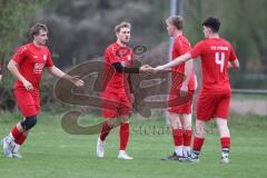 Kreisklasse - Saison 2025/26- TSV Pförring - SV Karlshuld-  - Der 1:0 Führungstreffer durch Daniel Finkenzeller rot Pförring - jubel - Foto: Meyer Jürgen