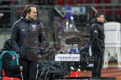 2.BL; 1. FC Nürnberg - FC Ingolstadt 04; an der Seitenlinie, Spielerbank Cheftrainer Rüdiger Rehm (FCI) Cheftrainer Robert Klauß (1.FCN)