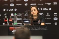 3. Liga - Saison 2024/25 - Pressekonferenz - FC Ingolstadt 04 -  - Cheftrainerin Sabrina Wittmann (FCI) - XXXXX - Foto: Meyer Jürgen